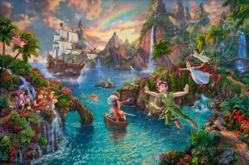 Artworks in 150 Subjects Painting - Disney Peter Pan Never Land TK Disney